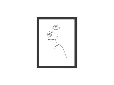 Rahmen 15x20 Silhouette schwarz