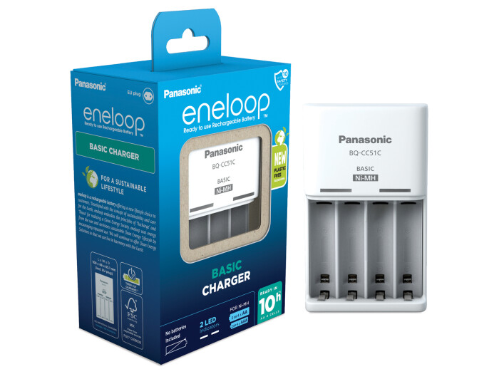 Panasonic eneloop BQCC51 unbestückt, Basic Charger
