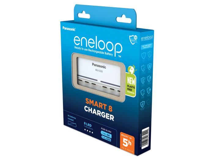 Panasonic eneloop BQCC63 unbestückt, 8-Zellen Charger