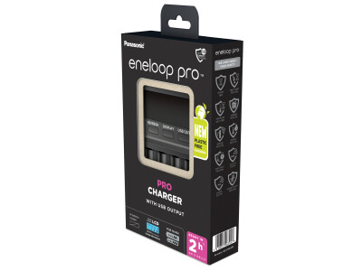 Panasonic eneloop BQCC65 unbestückt, LCD Charger