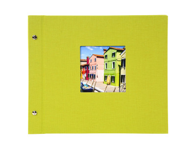 Bella Vista 30x25 cm, grün mit 40 weißen Seiten