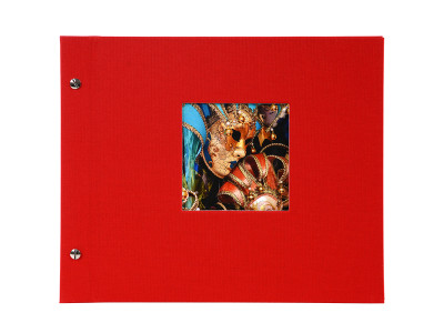 Bella Vista 30x25 cm, rot mit 40 weißenSeiten