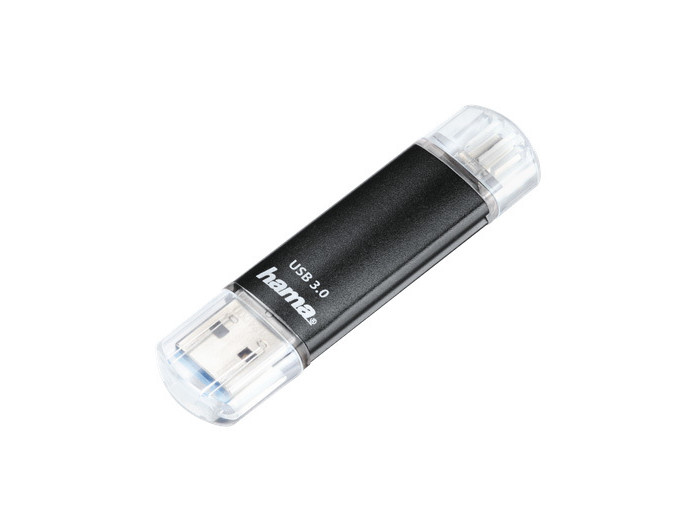 Hama USB-Stick Laeta Twin 32GB USB 3.0 40MB/s schwarz