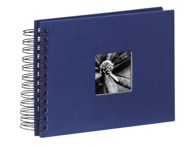Fine Art blau 24x17 cm, Spiralalbum mit 50