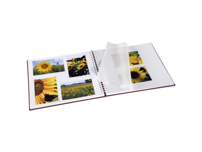 Hama Fine Art bordeaux 36x32 cm, Spiralalbum mit 50