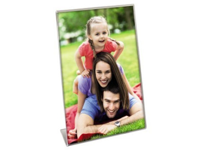 Rahmen Acrylaufsteller 9x13 cm hoch