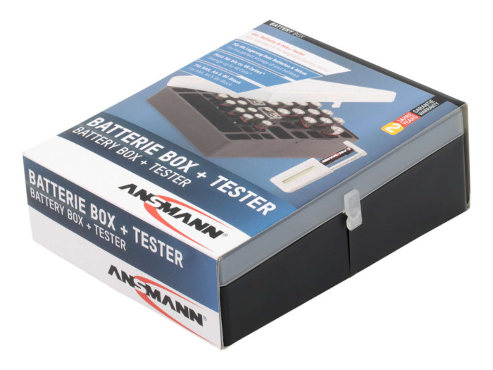Ansmann Batteriebox 48 + Batterietester (ohne Batterien)