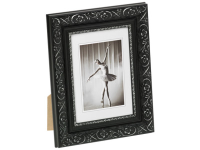 Rahmen Barock 40x50 schwarz/silber