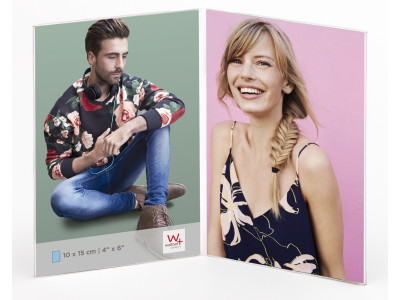 Rahmen Acryl AD 2x 10x15 cm rahmenlos