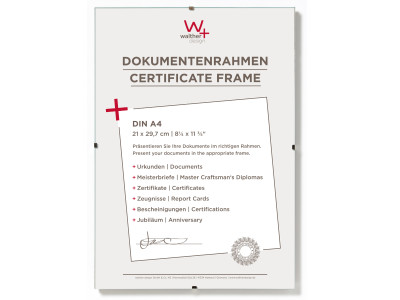 Rahmen Clip Frame 21x29,7 cm Antireflex rahmenlos