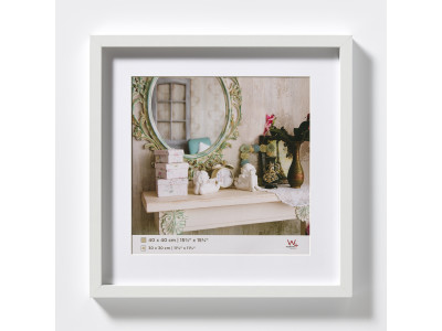 Rahmen Stockholm 3D 40X40 WEISS