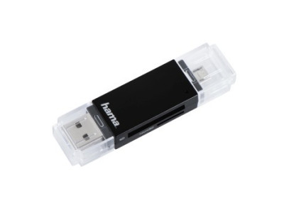 Basic OTG Kartenleser, schwarz USB 2.0 SD/microSD