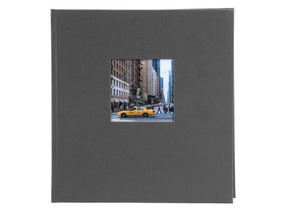 Bella Vista grau, 30x31 cm 100 weiße Seiten,