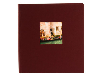 Bella Vista bordeaux, 30x31 cm 100 weiße Seiten,