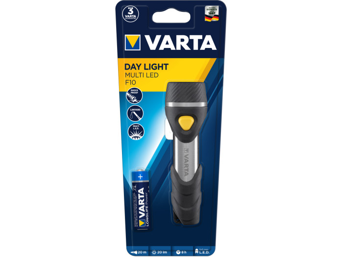 Varta Day Light Multi LED F10 Taschenlampe mit 5x 5mm