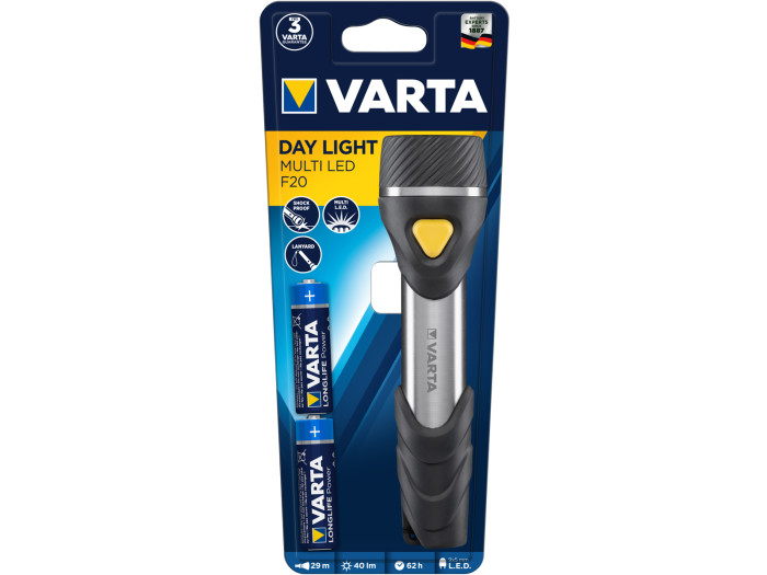 Varta Day Light Multi LED F20 Taschenlampe mit 9x 5mm