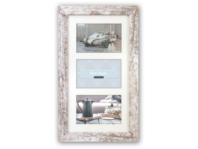 Nelson 3fach 13x18 cm weiß-vintage Galerie