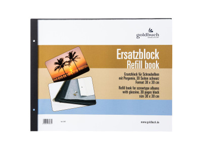 Ersatzblock 38x30cm schwarz