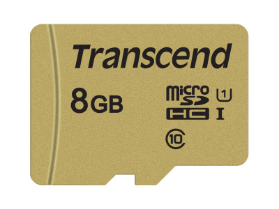 8GB microSDHC-Karte 500S UHS-I U1 Cl10 95/60MB/s