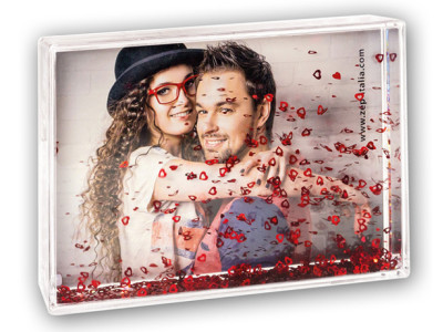 Shake Frame Heart 10x15 cm, 3D-Fotorahmen mit