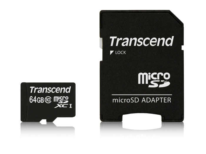 Transcend SD 64GB microSDXC-Karte Class10