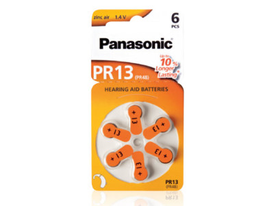 PR13 (PR48), 6er Blister Hörgerätebatterie