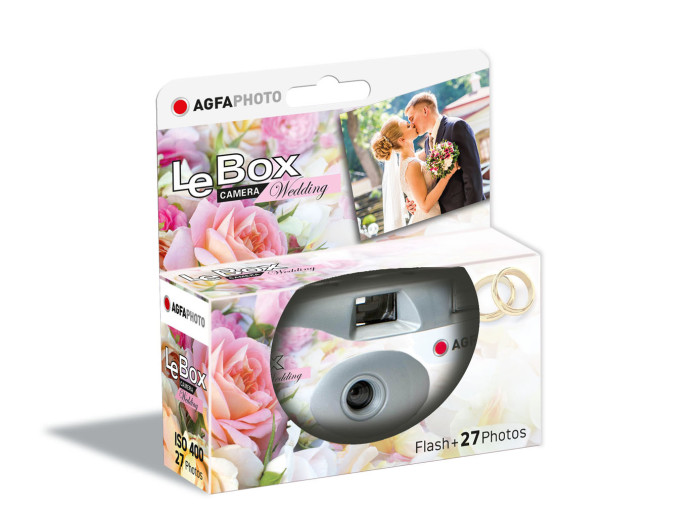 AGFA LeBox Wedding Flash 400 27 Aufnahmen, Einwegkamera AGFA LeBox Wedding Flash 400 27 Aufnahmen, Einwegkamera