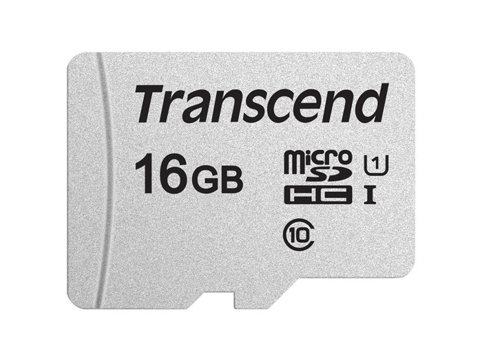 Transcend 16GB microSDHC-Karte 300S-A UHS-I U1 V10