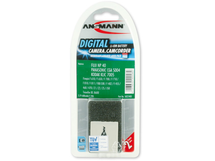 Ansmann Akku LI-ION NP-40, D-LI10B