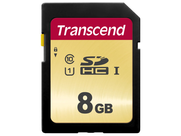 Transcend 8GB SDHC-Karte 500S UHS-I U1 Cl10 95/60MB/s