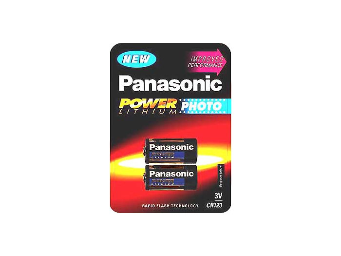 Panasonic Lithium Batterie CR123A 2er
