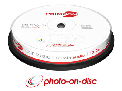 CD-R 80Min./Audio 10er Spindel InkJet Fullsize