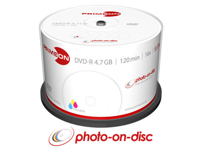 DVD-R 4,7GB/120Min./16x 50er Spindel, InkJet