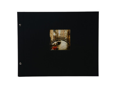 Bella Vista 39x31 cm, schwarz mit 40 schwarzen