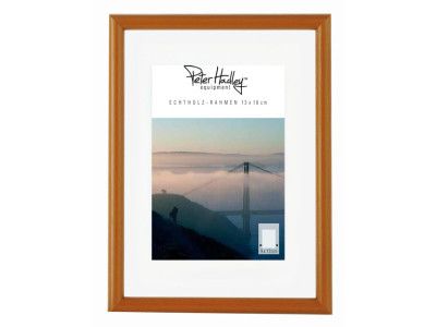 Rondo 10x15 cm, hellbraun, Holzrahmen