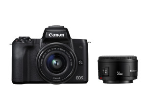 EOS M50 + EFM 15-45 + EF 50/1,18 + EF Adapter