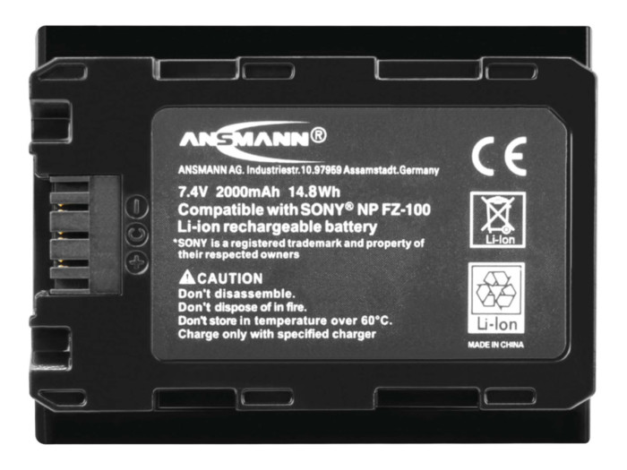 Ansmann Akku Li-Ion NP F970 Ansmann Akku Li-Ion NP F970